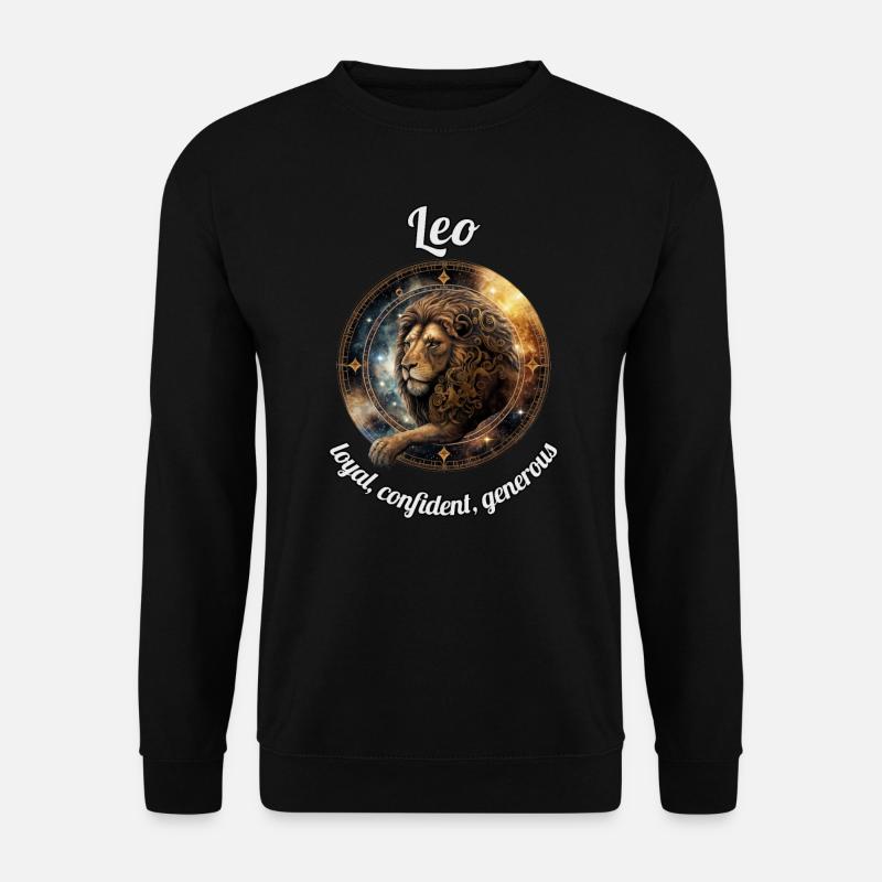 Leo Sternzeichen Löwe Astronomie - Unisex Pullover - Schwarz