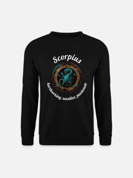 Scorpius Sternzeichen Skorpion Astronomie - Unisex Pullover - Schwarz