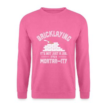 Bricklayer Brick Mason Masonry - Unisex Sweatshirt - pink - Front