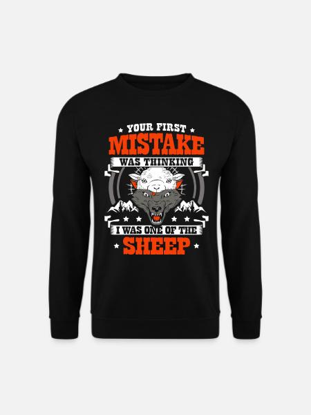 Wildtier Tier Werwolf Liebhaber Wolf Flüsterer - Unisex Pullover - Schwarz