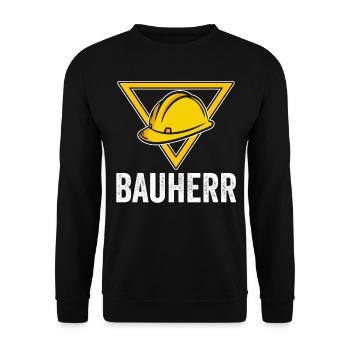 Bauherr - Unisex Pullover - Schwarz - Vorne - Alina (178cm) & Michal (187cm)