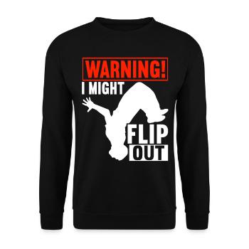 Parkour Freerunning - Unisex Sweatshirt - black - Front - Alina (178cm) & Michal (187cm)