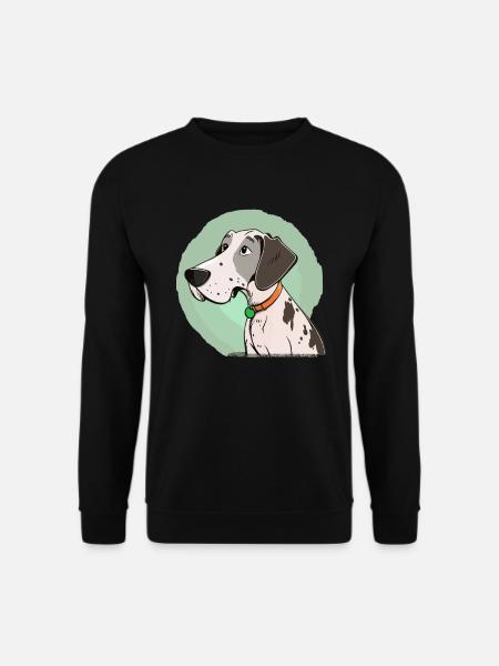 Dog in comic style - Unisex Sweatshirt - black