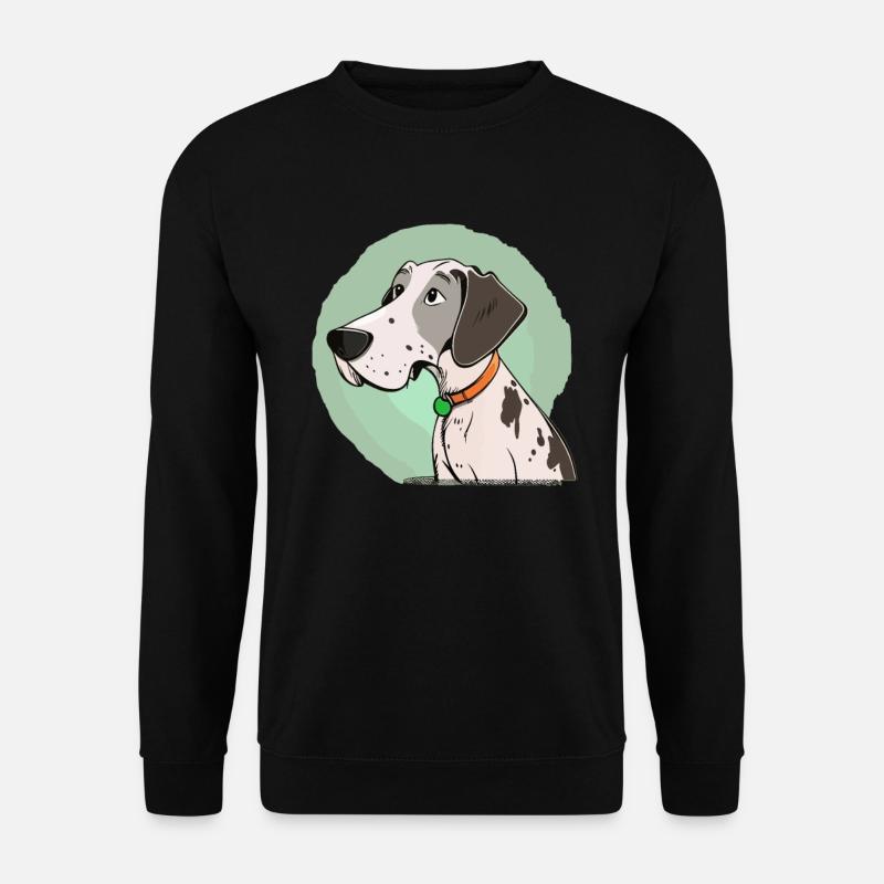 Dog in comic style - Unisex Sweatshirt - black