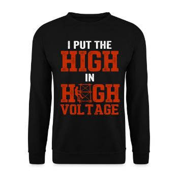 Technicien d’escalade de tour cellulaire - Sweat-shirt Unisexe - noir - Devant - Alina (178cm) & Michal (187cm)