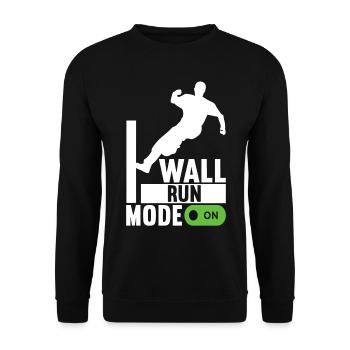 Parkour Freerunning - Unisex Sweatshirt - black - Front - Alina (178cm) & Michal (187cm)