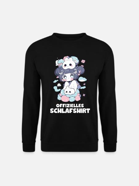 Kawaii Shirt Kinder - Offizielles Anime Design - Unisex Pullover - Schwarz