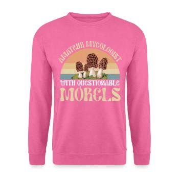 Amateur Mycologist With Questionable Morels - Unisex Pullover - Pink - Vorne