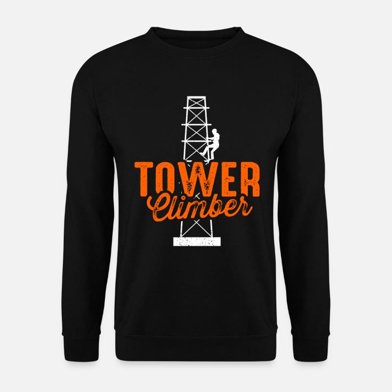 Cell Tower Climber Climbing Technician - Unisex Sweatshirt - black