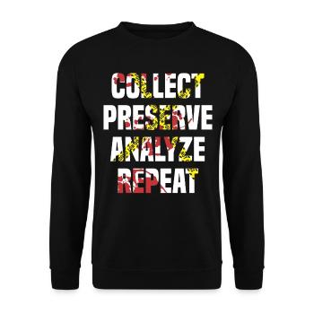 Forensic Scientist Forensic Forensic Science - Unisex Sweatshirt - black - Front - Alina (178cm) & Michal (187cm)
