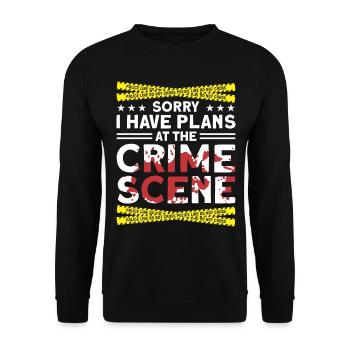 Forensic Scientist Forensic Forensic Science - Unisex Sweatshirt - black - Front - Alina (178cm) & Michal (187cm)
