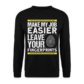 Criminalistique Criminalistique - Sweat-shirt Unisexe - noir - Devant - Alina (178cm) & Michal (187cm)