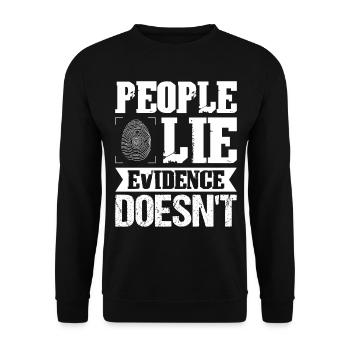Forensic Scientist Forensic Forensic Science - Unisex Sweatshirt - black - Front - Alina (178cm) & Michal (187cm)