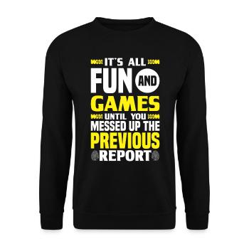 Forensic Scientist Forensic Forensic Science - Unisex Sweatshirt - black - Front - Alina (178cm) & Michal (187cm)