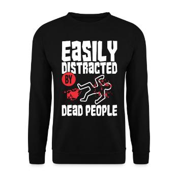 Forensic Scientist Forensic Forensic Science - Unisex Sweatshirt - black - Front - Alina (178cm) & Michal (187cm)