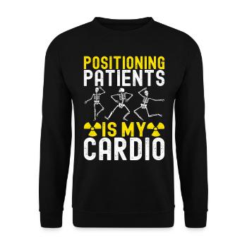 Radiology Radiologist - Unisex Sweatshirt - black - Front - Alina (178cm) & Michal (187cm)