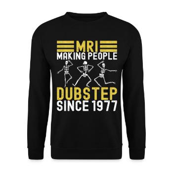 Radiologue Radiologue - Sweat-shirt Unisexe - noir - Devant - Alina (178cm) & Michal (187cm)
