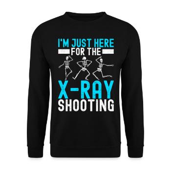 Radiologue Radiologue - Sweat-shirt Unisexe - noir - Devant - Alina (178cm) & Michal (187cm)