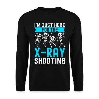 Radiologue Radiologue - Sweat-shirt Unisexe - noir - Devant - Alina (178cm) & Michal (187cm)
