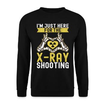 Radiologue Radiologue - Sweat-shirt Unisexe - noir - Devant - Alina (178cm) & Michal (187cm)