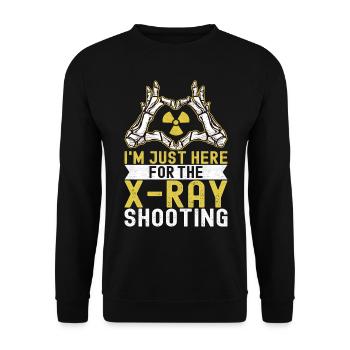 Radiologue Radiologue - Sweat-shirt Unisexe - noir - Devant - Alina (178cm) & Michal (187cm)