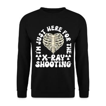 Radiology Radiologist - Unisex Sweatshirt - black - Front - Alina (178cm) & Michal (187cm)