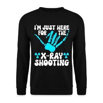 Radiologue Radiologue - Sweat-shirt Unisexe - noir - Devant - Alina (178cm) & Michal (187cm)