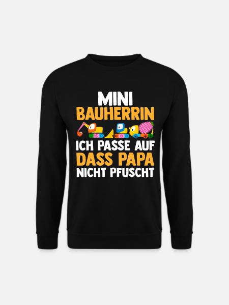 Bagger Bauherrin - Unisex Pullover - Schwarz