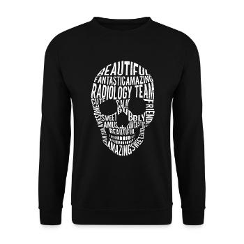 Radiology Rad Tech Technologist Radiologist X-ray - Unisex Sweatshirt - black - Front - Alina (178cm) & Michal (187cm)