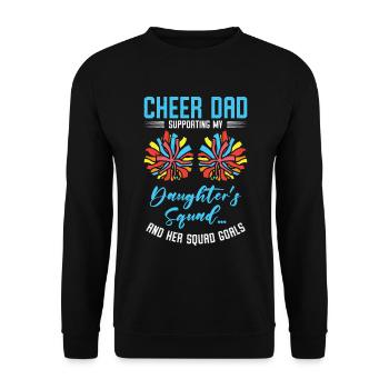 Cheerleader Proud Cheer Dad Cheerleading Beer - Unisex Sweatshirt - black - Front - Alina (178cm) & Michal (187cm)