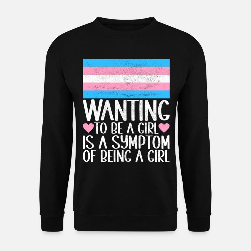 Transgender Trans LGBTQ - Unisex Pullover - Schwarz