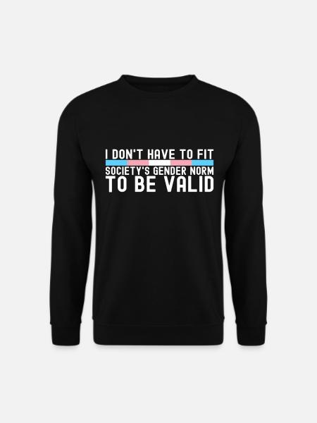 Transgender Trans LGBTQ - Unisex Sweatshirt - black
