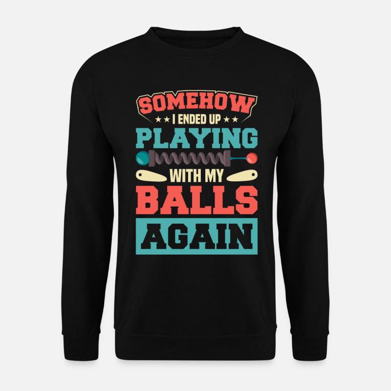 Flipper Retro Pinball Flipperautomat Bumper - Sweat-shirt Unisexe - noir