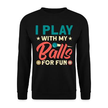 Flipper Retro Pinball Flipperautomat Bumper - Sweat-shirt Unisexe - noir - Devant - Alina (178cm) & Michal (187cm)