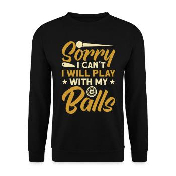 Flipper Retro Pinball Flipperautomat Bumper - Unisex Sweatshirt - black - Front - Alina (178cm) & Michal (187cm)