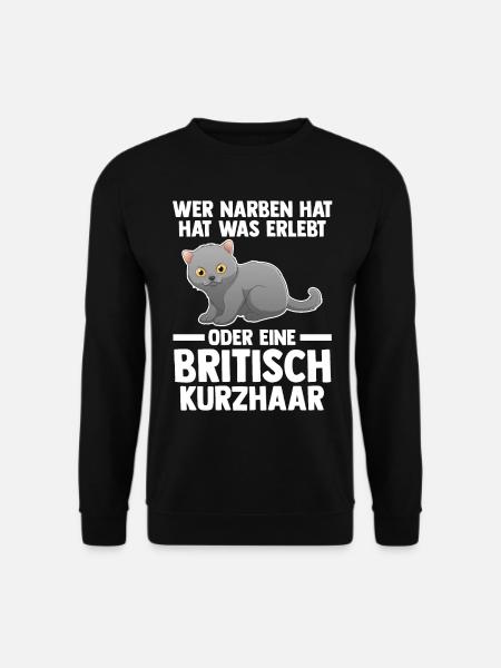 Britisch Kurzhaar Katze - Unisex Pullover - Schwarz