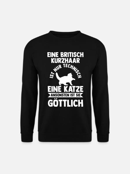 Britisch Kurzhaar Katze - Unisex Pullover - Schwarz