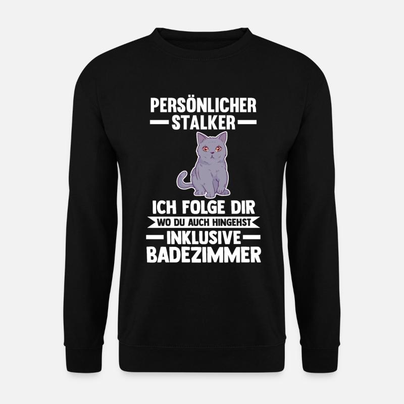 Britisch Kurzhaar Katze - Unisex Pullover - Schwarz