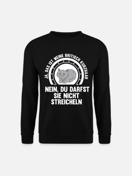 Britisch Kurzhaar Katze - Unisex Pullover - Schwarz