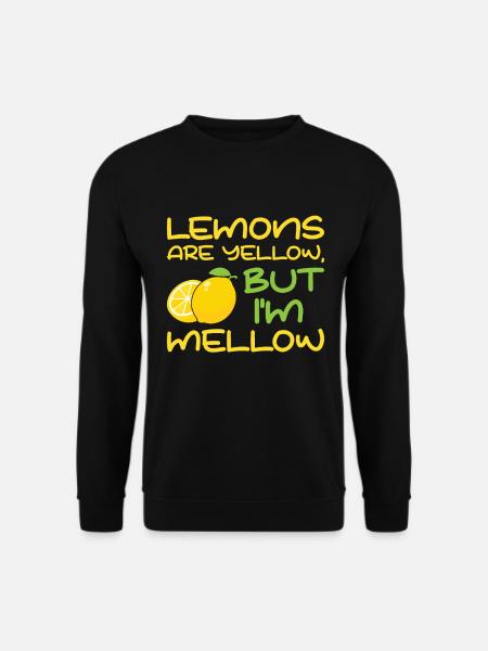 Lemon Fruit Lemonade Citrus - Unisex Sweatshirt - black
