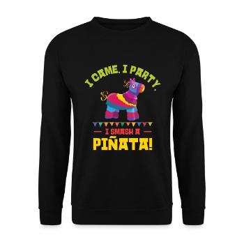 Cinco De Mayo Fête mexicaine de la Piñata Fiesta - Sweat-shirt Unisexe - noir - Devant - Alina (178cm) & Michal (187cm)