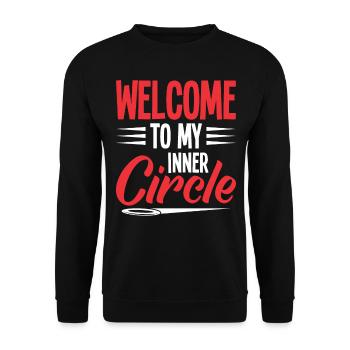 Discus Throw Discus Thrower Athletics Discus - Unisex Sweatshirt - black - Front - Alina (178cm) & Michal (187cm)