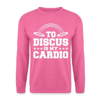 Diskuswurf Diskuswerfer Leichtathletik Diskus - Unisex Pullover - Pink - Vorne