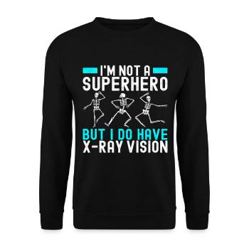 Radiology Radiologist - Unisex Sweatshirt - black - Front - Alina (178cm) & Michal (187cm)