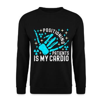 Radiology Radiologist - Unisex Sweatshirt - black - Front - Alina (178cm) & Michal (187cm)
