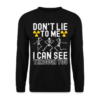 Radiology Radiologist - Unisex Sweatshirt - black - Front - Alina (178cm) & Michal (187cm)