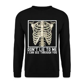 Radiologie Radiologe - Unisex Pullover - Schwarz - Vorne - Alina (178cm) & Michal (187cm)