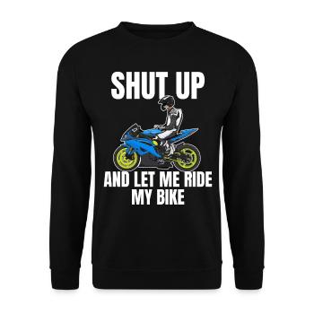 Motorcycle Lifestyle / Motorcycle / Motorcycles biker - Unisex Sweatshirt - black - Front - Alina (178cm) & Michal (187cm)