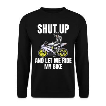 Motorcycle Lifestyle / Motorrad / Motorräder biker - Unisex Pullover - Schwarz - Vorne - Alina (178cm) & Michal (187cm)