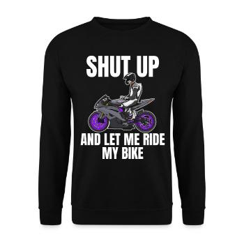 Motorcycle Lifestyle / Motorrad / Motorräder biker - Unisex Pullover - Schwarz - Vorne - Alina (178cm) & Michal (187cm)